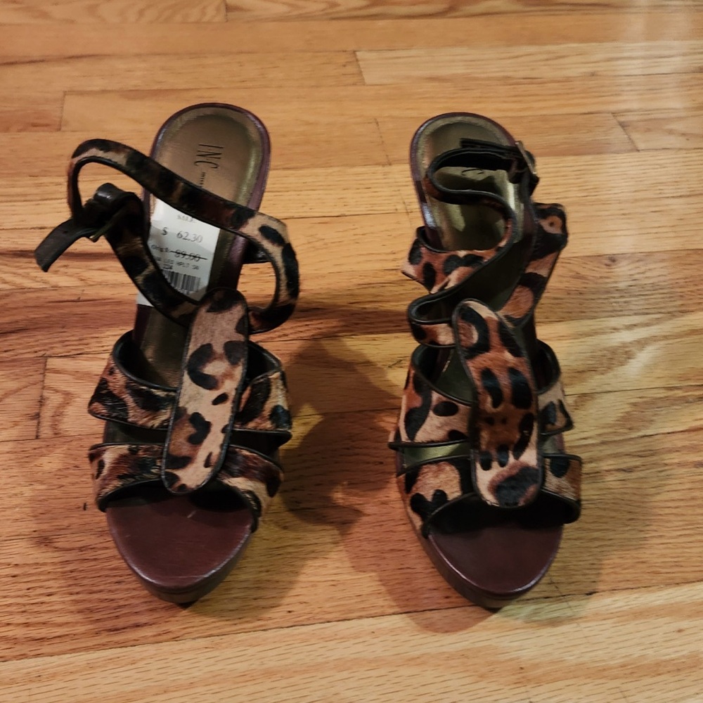 INC International Concepts Animal Print Sandals